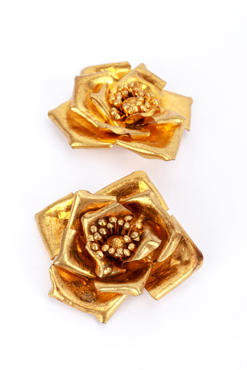 Hervé Van der Straeten Gold Gilded Flower Earrings color @RECESS LA