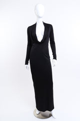 Versace 2023 S/S Cowl Neck Maxi Dress on mannequin @RECESS LA