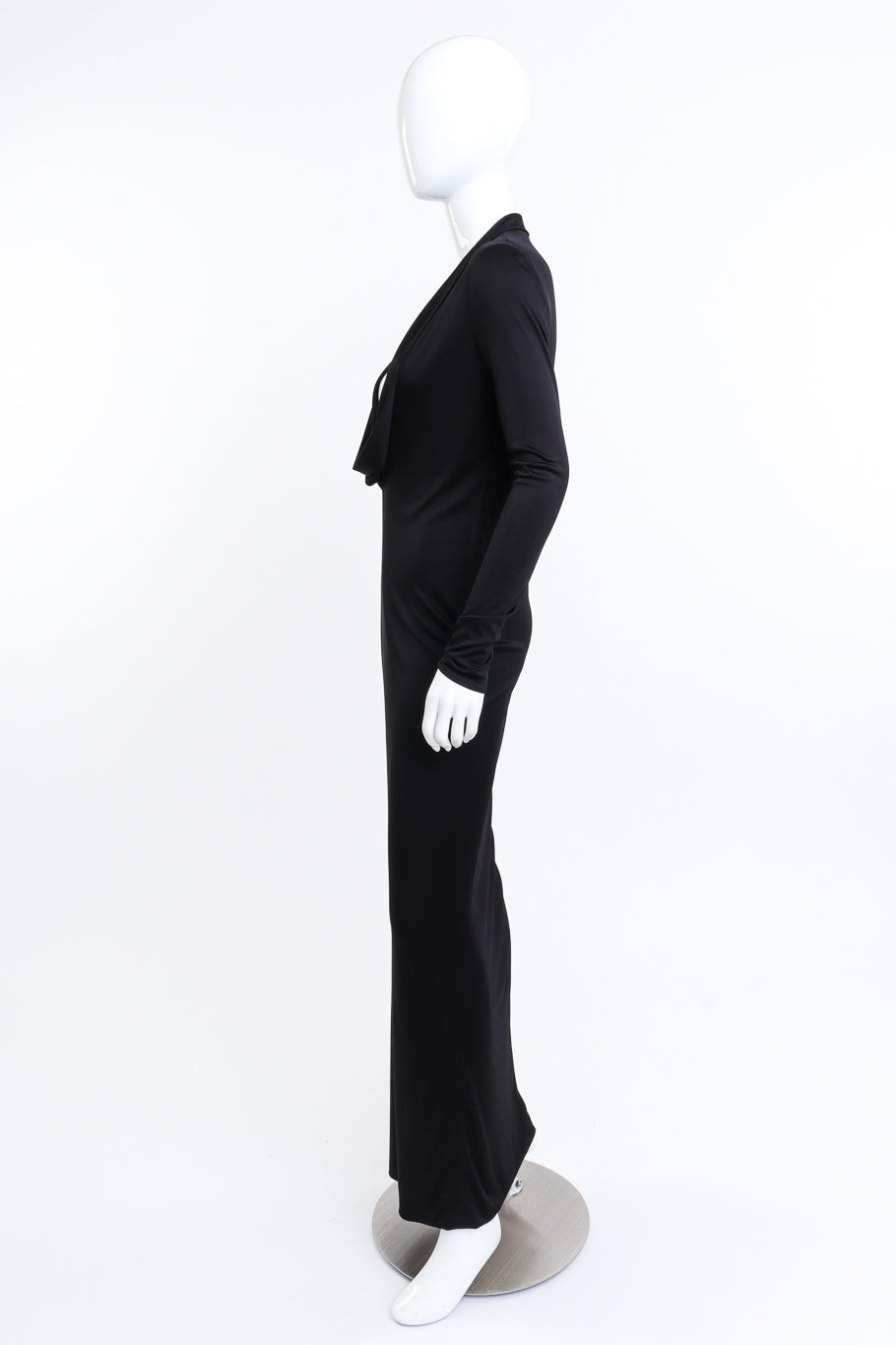 Versace 2023 S/S Cowl Neck Maxi Dress side mannequin @RECESS LA