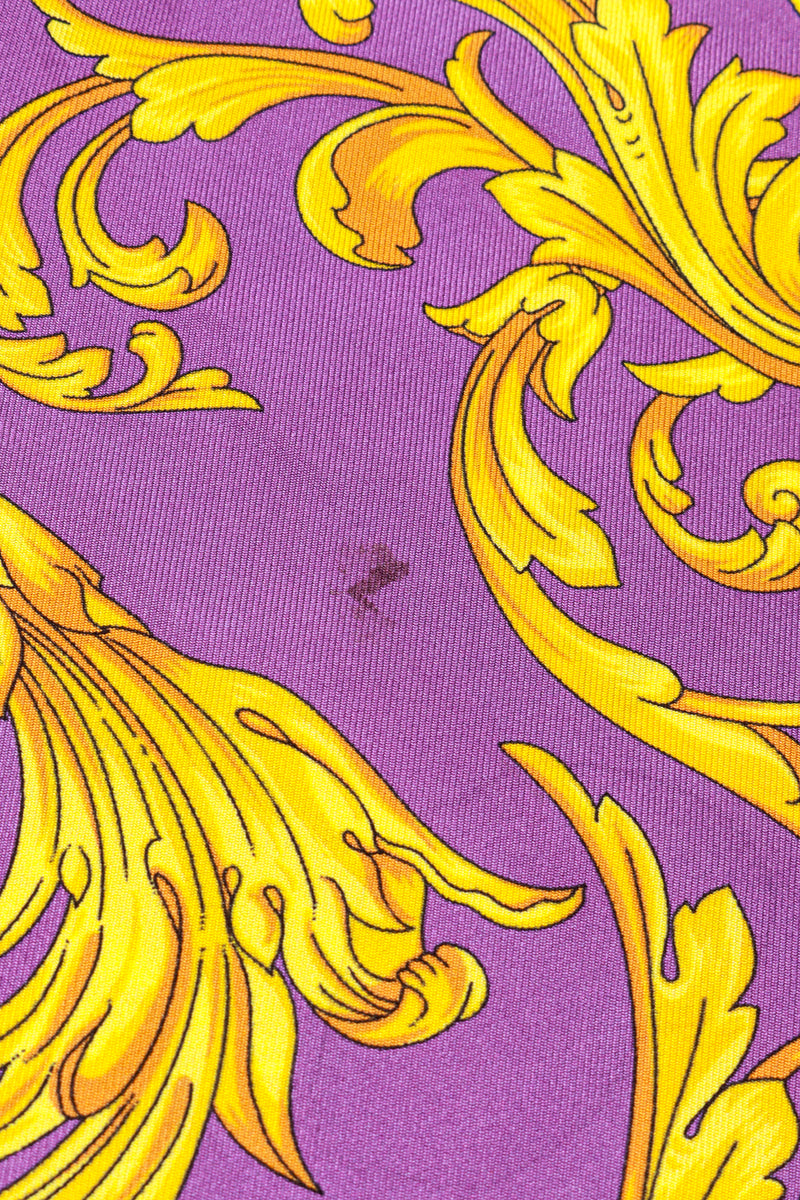 Versace Dark Orchid Barocco Blouse stain @RECESS LA