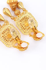 Lawrence Vrba Byzantine Charm Drop Earrings clips open @RECESS LA