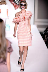 Vivienne Westwood 2011 S/SP Gingham Ruffle Dress on model @RECESS LA