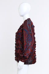 Valentino Miss V Paisley Ruffle Silk Blouse @RECESS LA