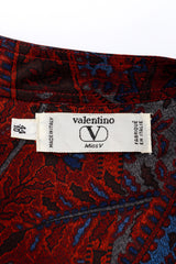 Valentino Miss V Paisley Ruffle Silk Blouse label @RECESS LA