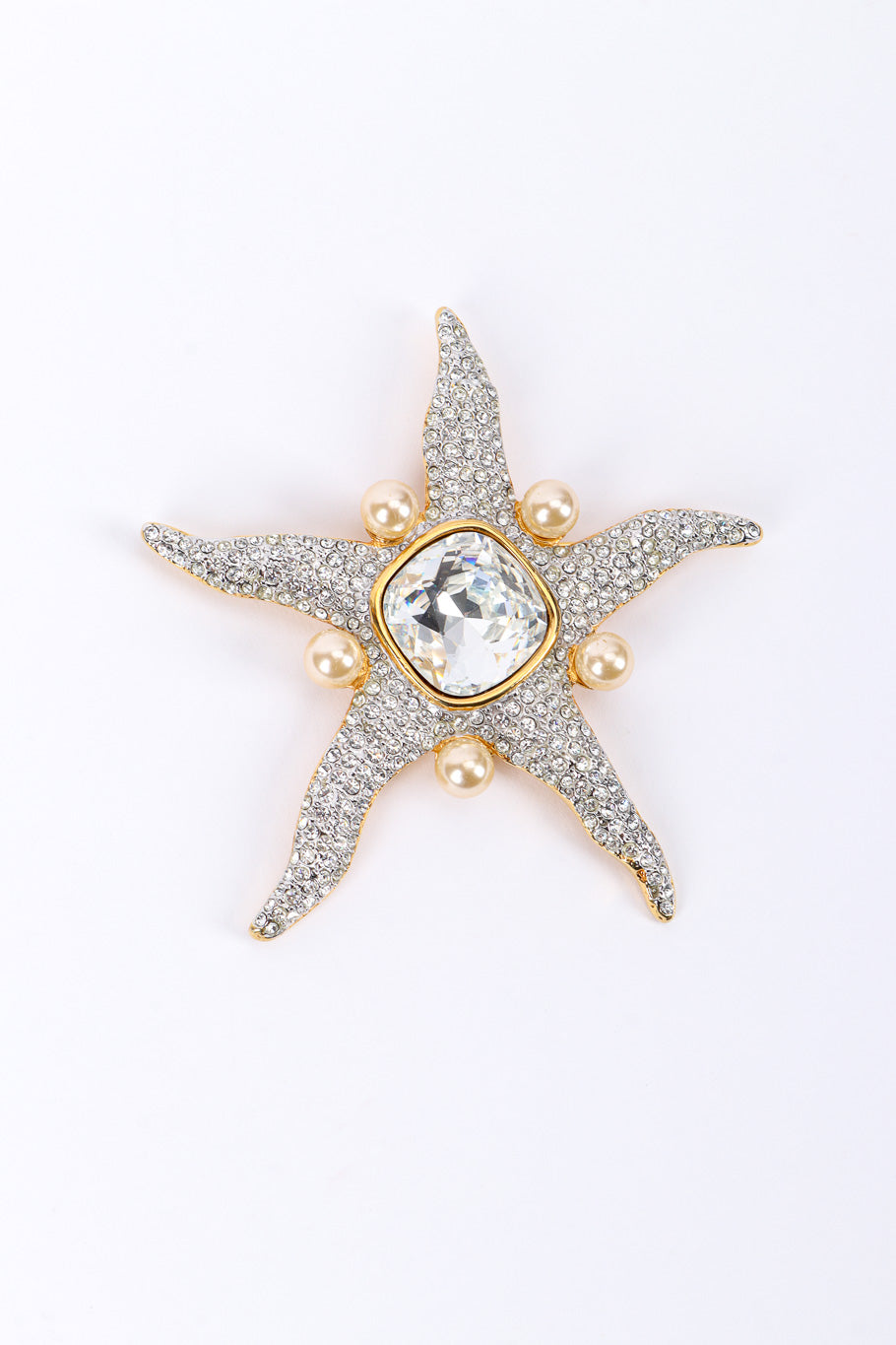 Starfish Rhinestone Brooch by Valentino @recessla