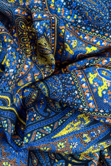 Vintage Versace Classic V2 Paisley Print Blouse fabric print closeup @recess la