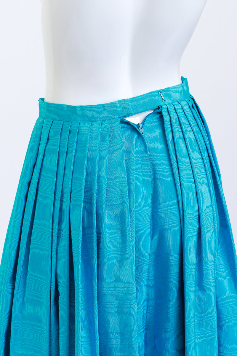 Victor Costa Aqua Iridescent Culottes on mannequin @RECESS LA