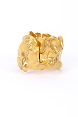 Vintage Organic Sculpted Cuff Bracelet closure closeup @recessla