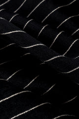 Vintage Adele Simpson Beaded Pinstripe Dress velvet fabric closeup @recess la