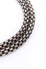 Vintage Double Box Chain Necklace chain closeup @recess la