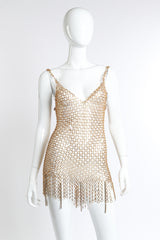 Vintage Hoop Chain Link Dress front on mannequin @recess la