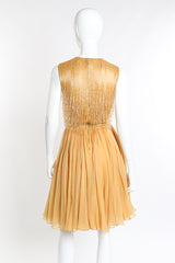 Vintage Ben Reig Bead Fringe Skater Dress back on mannequin @recess la