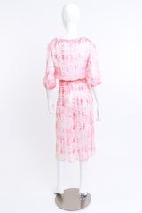 Vintage Sheer Silk Floral Ruffle Dress on mannequin @RECESS LA