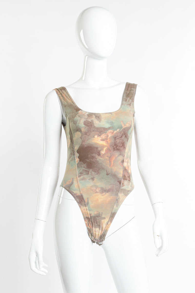 1991 F/W Sockshop Swarm of Cupids Bodysuit by Vivienne Westwood on mannequin @recess LA