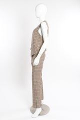 2011 F/W Gingham Vest & Trouser Set by Vivienne Westwood on mannequin side @recessla