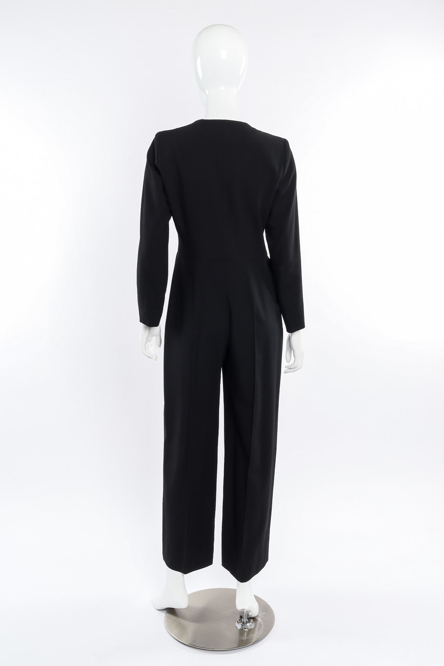 Wool pantsuit by Yves Saint Laurent Rive Gauche on mannequin back @recessla