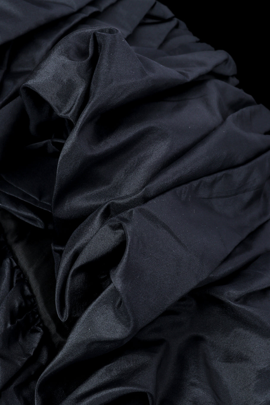 Vintage Saint Laurent Rive Gauche Velvet Bubble Hem Skirt taffeta closeup @recessla