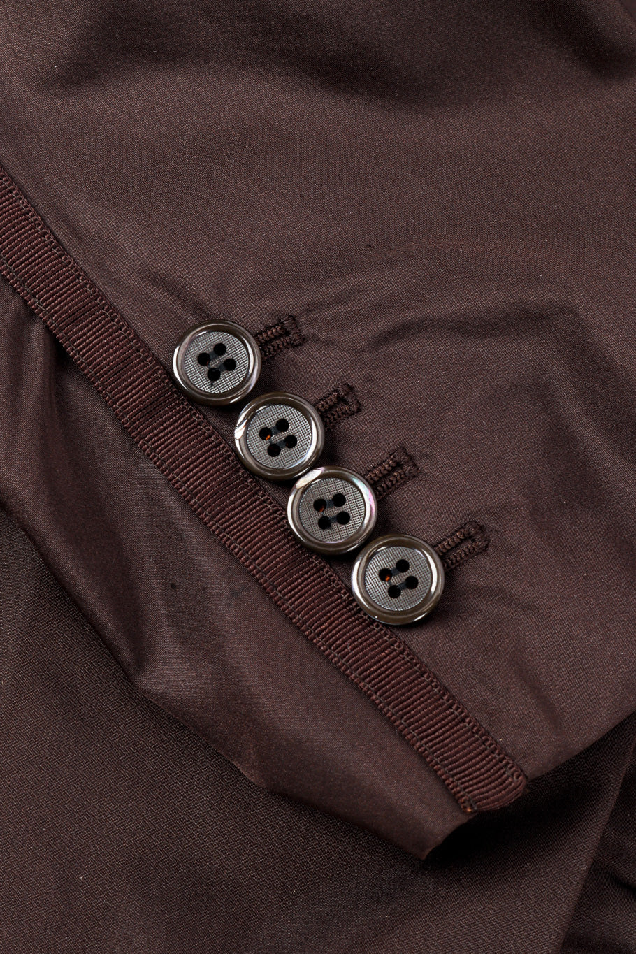 Silk velvet jacket by Yves Saint Laurent cuff buttons @recessla