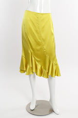 Ruffle hem skirt by Yves Saint Laurent on mannequin @recessla