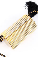 YSL "Opium" Gold Tassel Minaudière back @RECESS LA