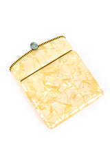 Vintage Pearlescent Celluloid Cigarette Case III back @recess la