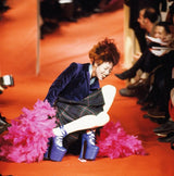 Vintage Vivienne Westwood 1993 F/W Patent Leather Super Elevated Ghillie Platforms on runway model @recessla