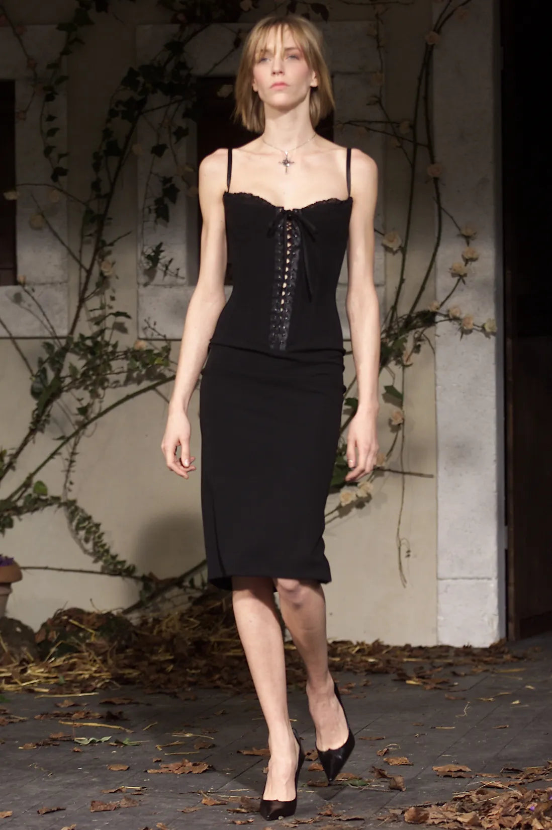 Dolce & Gabbana 2001 F/W Lace-Up Corset Dress model @RECESS LA