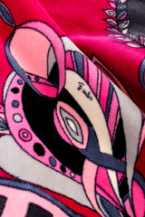 Vintage Emilio Pucci Velvet Mod Mini Dress fabric closeup @recessla