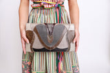 Furst & Mooney Snakeskin Patchwork Envelope Clutch @RECESS LA