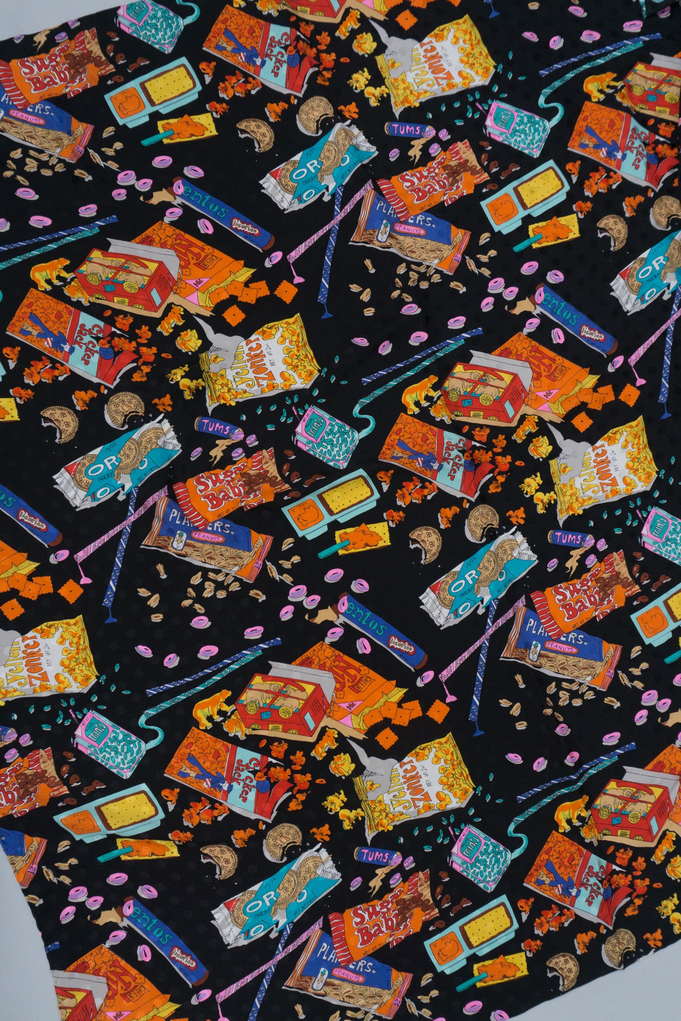 Nicole Miller Snack Attack Junk Food Scarf