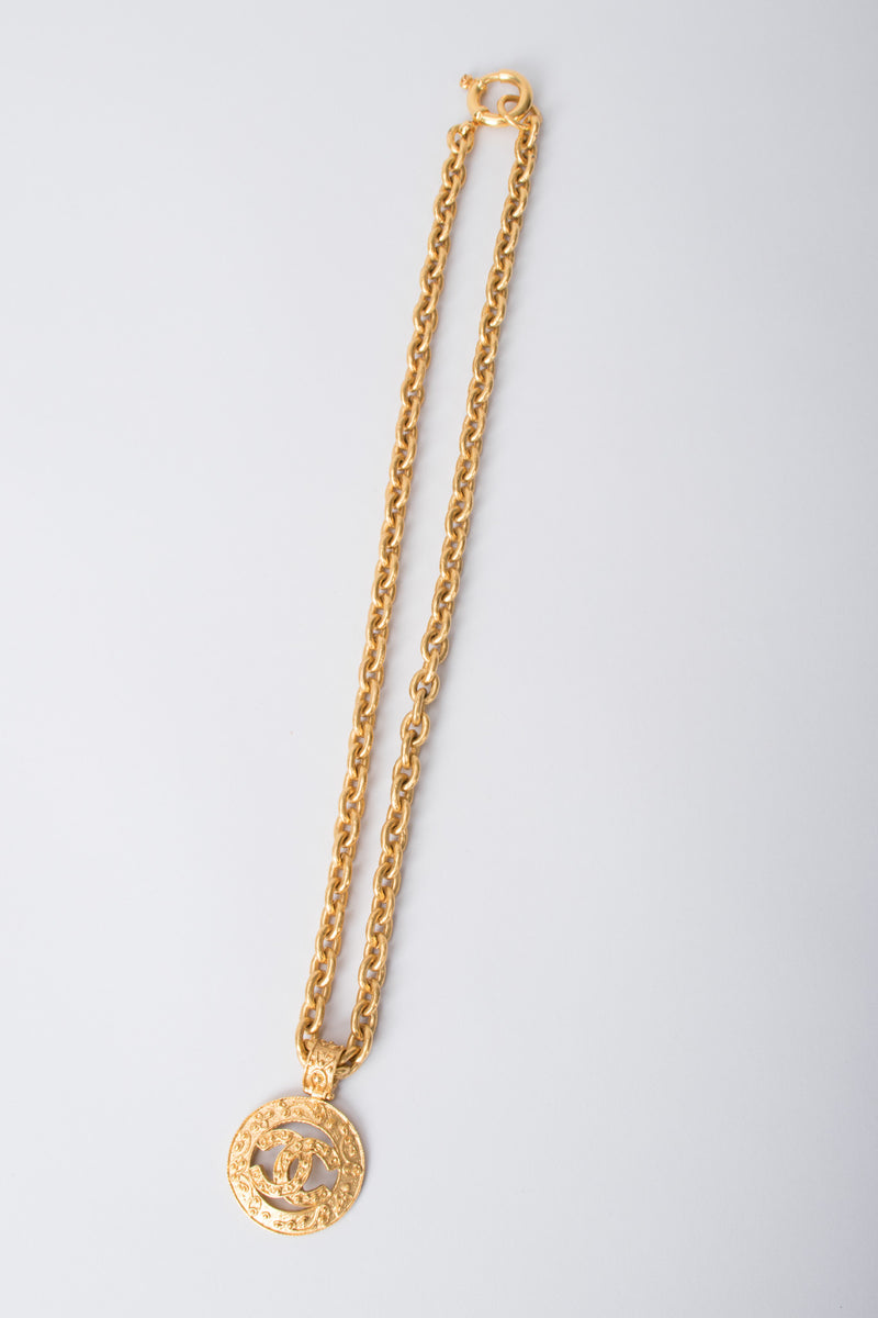 Chanel CC Logo Pendant Chain Necklace