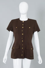 Lolita Lempicka Vintage Short Sleeve Safari Corset Jacket