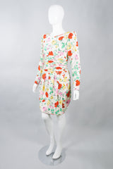 Emanuel Ungaro Parallèle Silk Rose Garden Dress