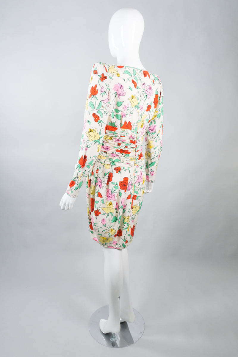 Emanuel Ungaro Parallèle Silk Rose Garden Dress