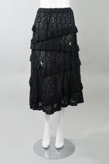 Comme des Garçons Deconstructed Tiered Lace Ruffle Skirt