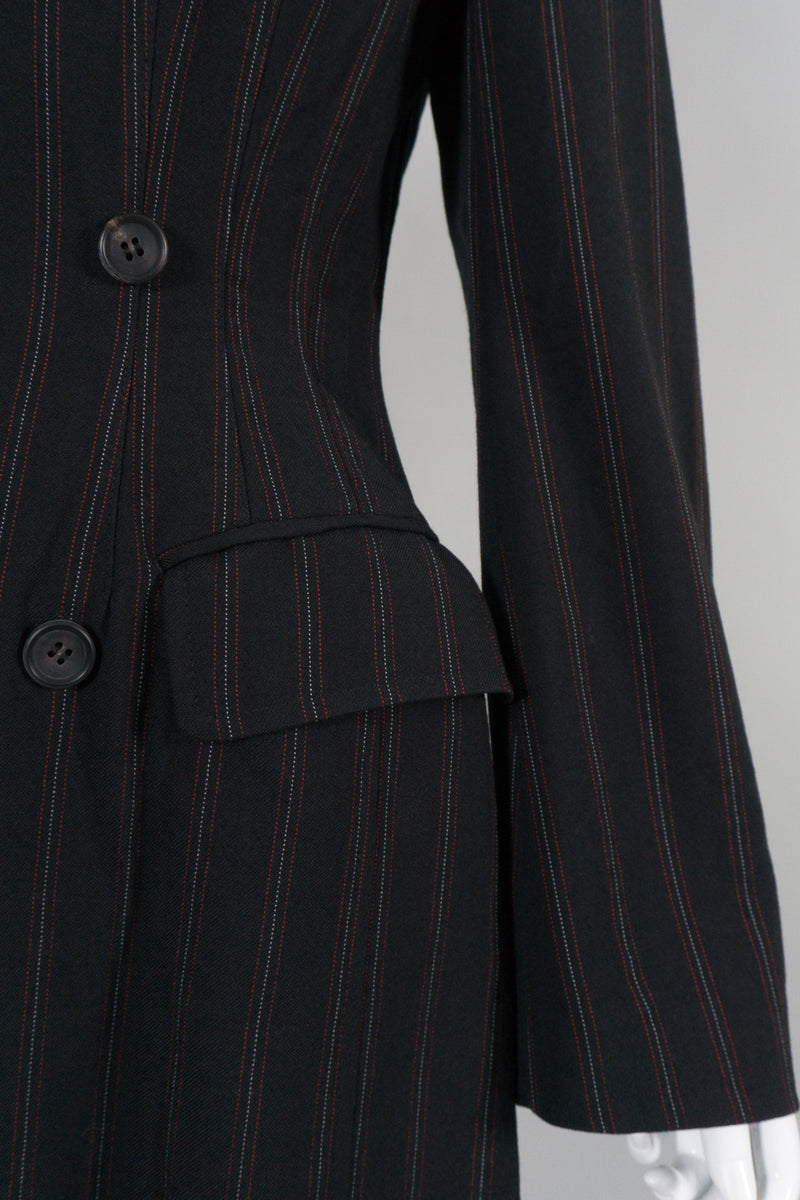 Junya Watanabe Comme des Garcons Pinstripe Back Vent Jacket