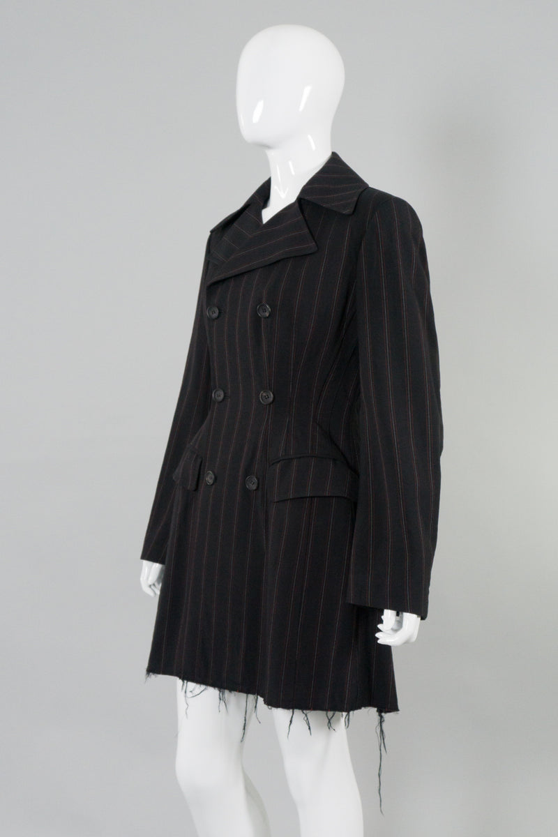 Junya Watanabe Comme des Garcons Pinstripe Back Vent Jacket