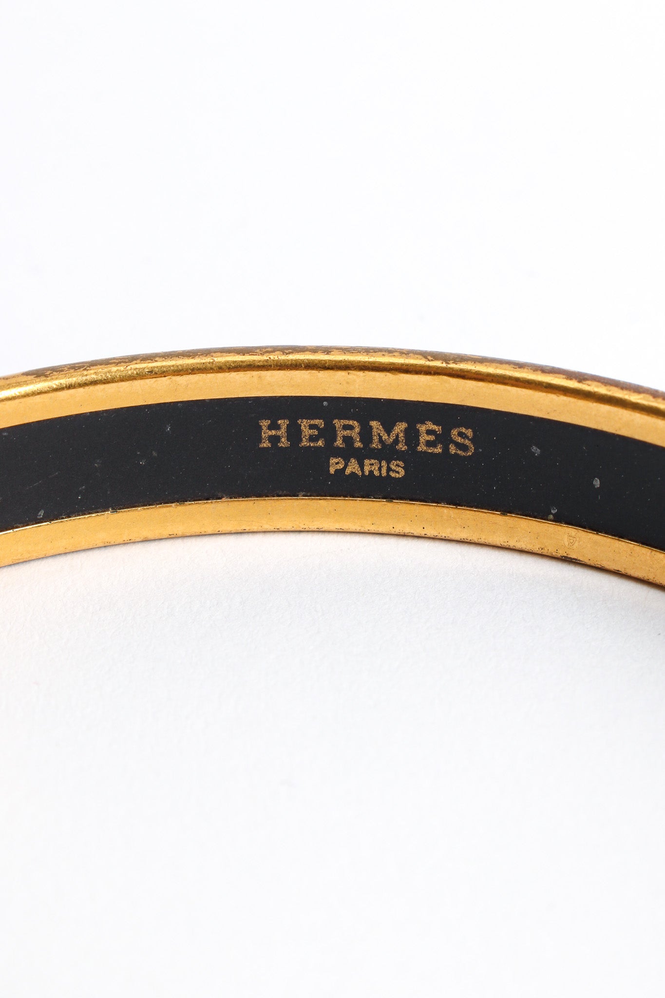 Hermés Tropical Fish Narrow Enamel Bracelet signed  @ Recess LA