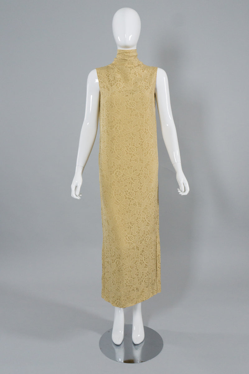 Rudi Gernreich Butter Burnour Column Dress