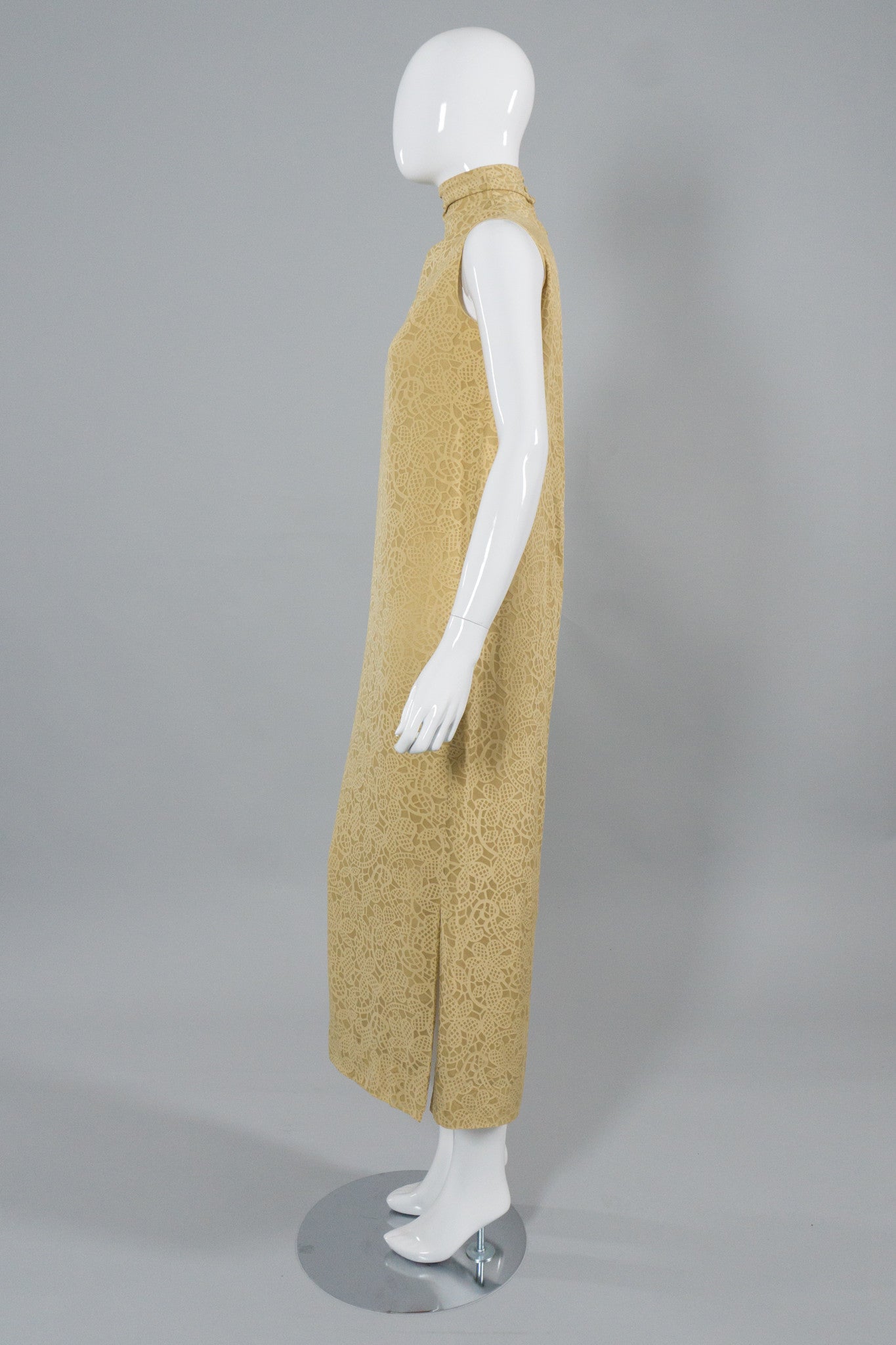 Rudi Gernreich Butter Burnour Column Dress