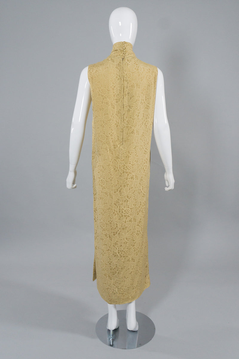 Rudi Gernreich Butter Burnour Column Dress