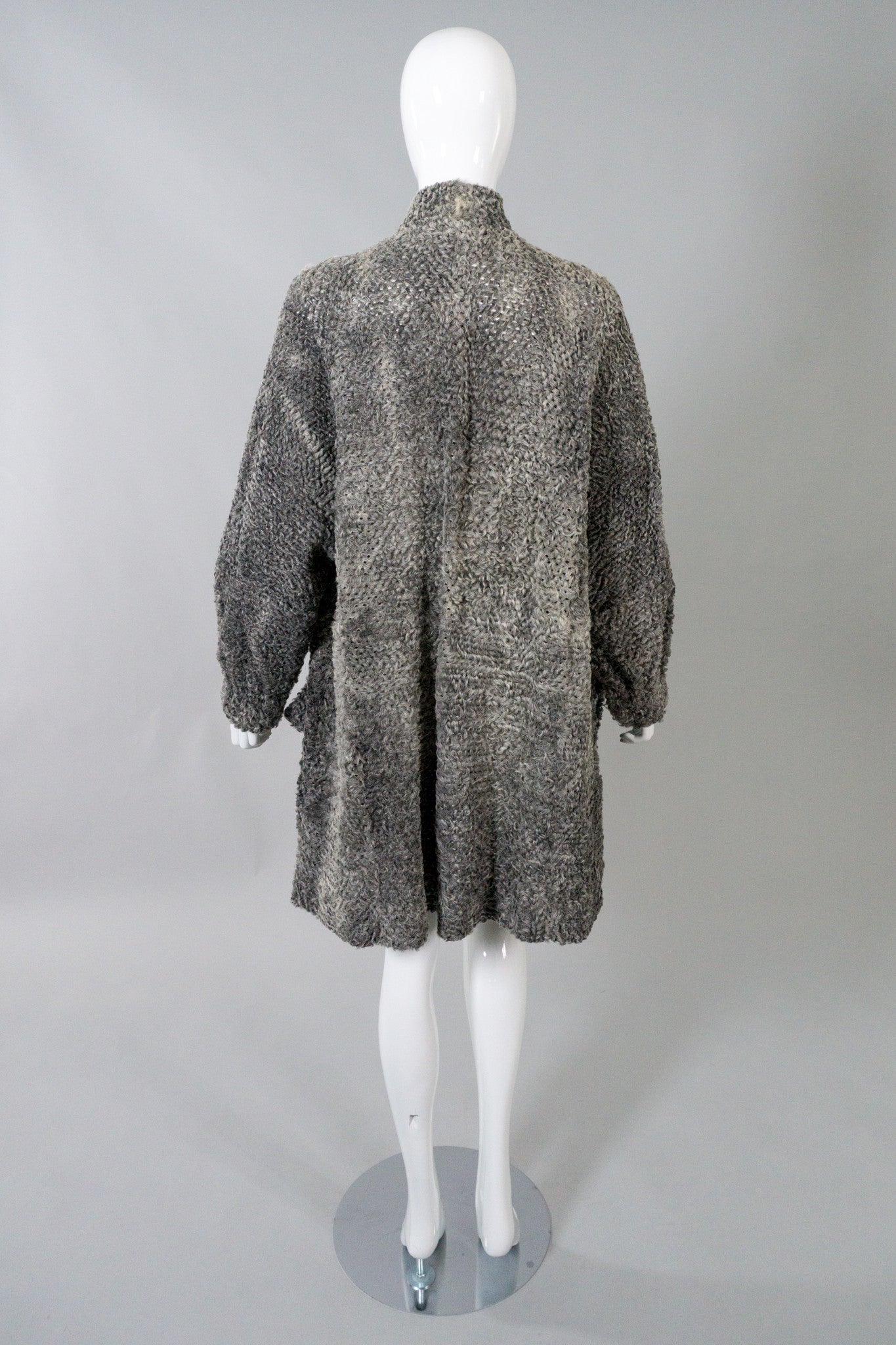 Fendi Vintage Perforated Persian Lamb Fur Cocoon Coat