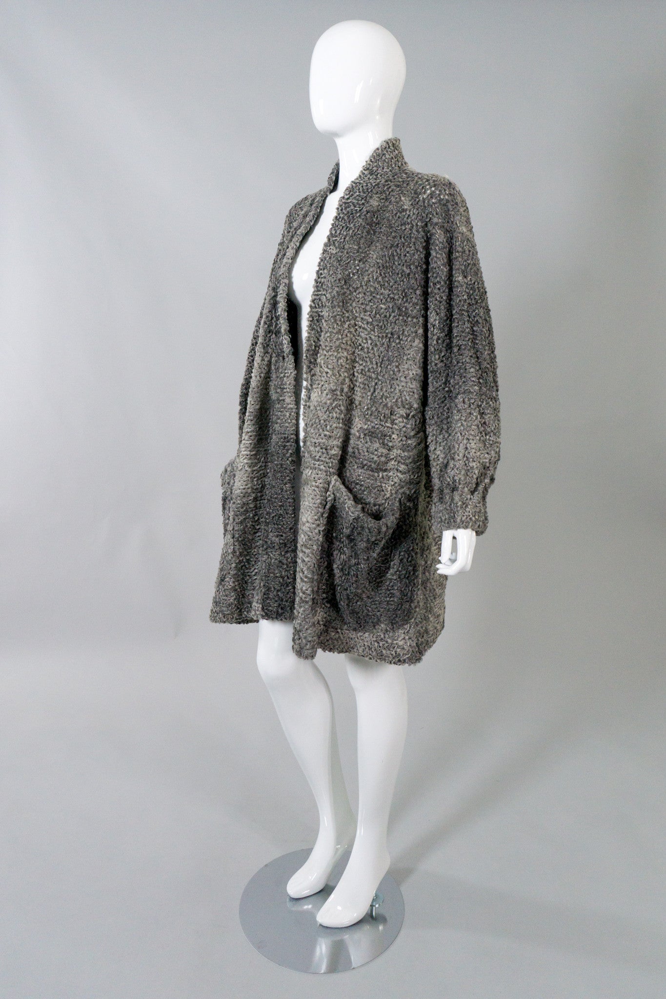 Fendi Vintage Perforated Persian Lamb Fur Cocoon Coat