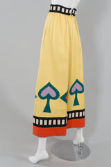 Malcolm Starr Vintage Card Suite Skirt