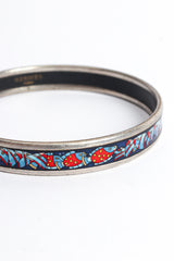 Vintage Hermés Tropical Fish Narrow Enamel Bracelet II closeup @ Recess LA