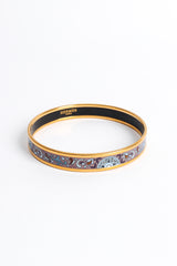 Vintage Hermés Geo Paisley Narrow Enamel Bracelet front @ Recess LA