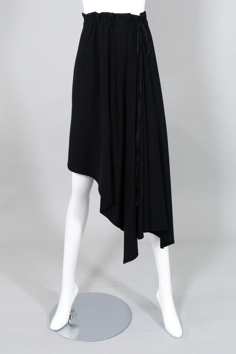 Ann Demeulemeester Wool Asymmetrical Handkerchief Hem Skirt