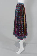 Oscar de la Renta Miss O Paisley Silk Skirt