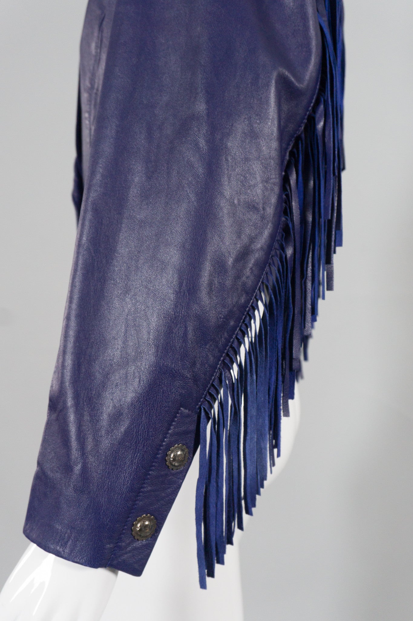 North Beach Leather by Michael Hoban Fringe Crop Jacket