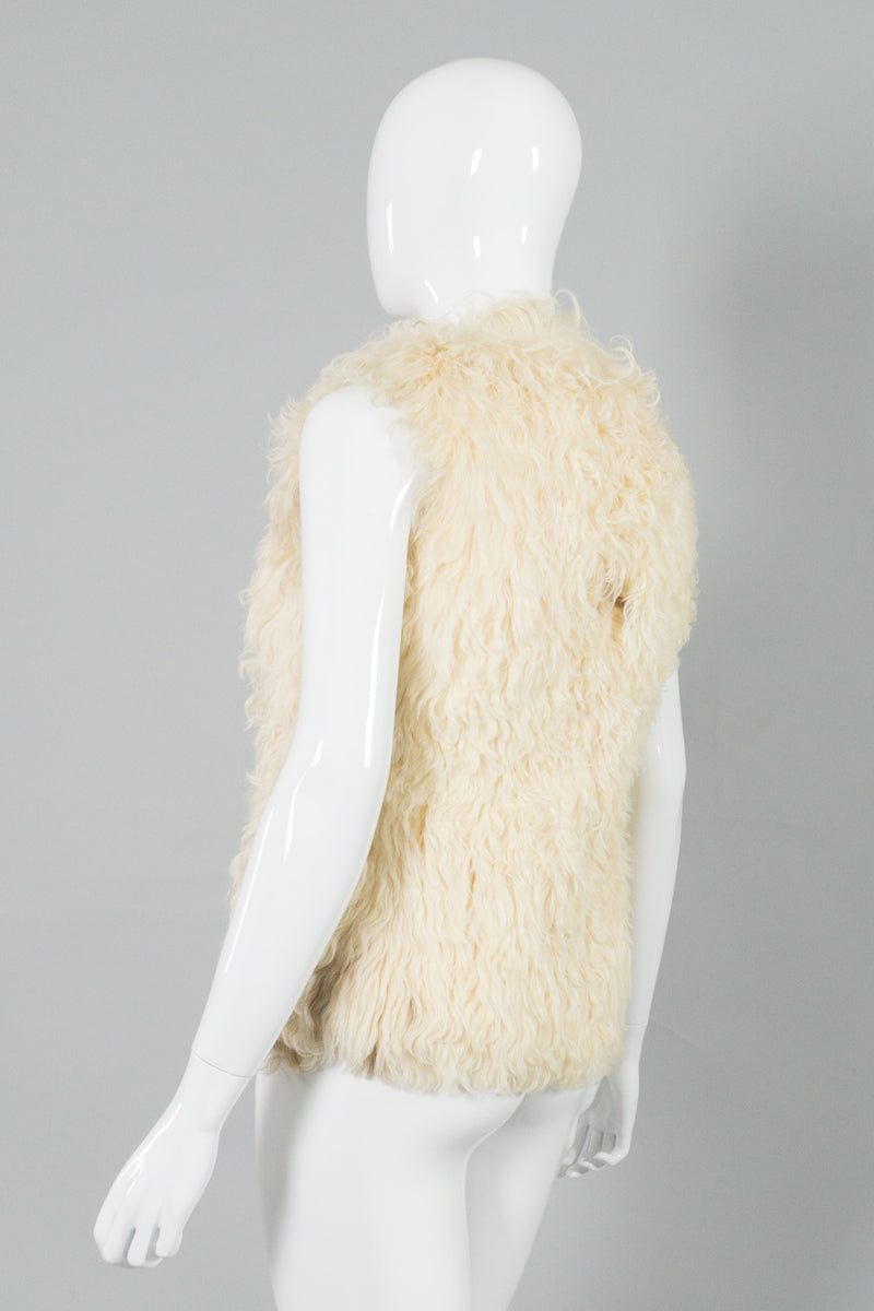 I.Magnin Vintage Mongolian Fur Lambskin Vest